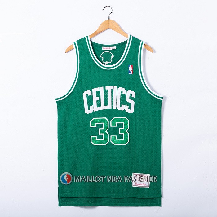 Maillot Boston Celtics Larry Bird NO 33 Snakeskin Hardwood Classics 2021 Vert